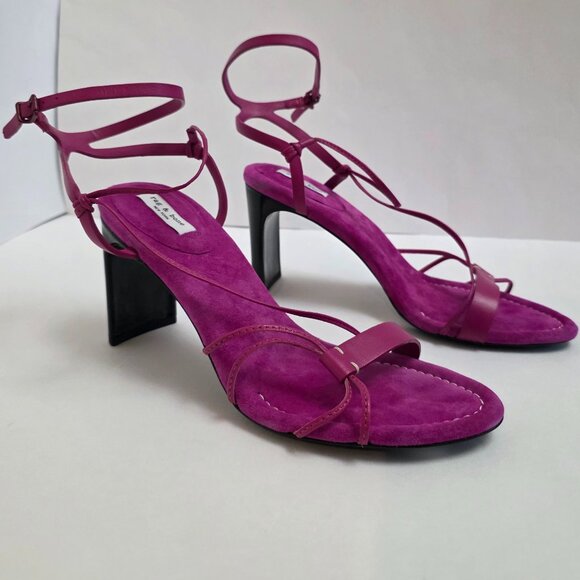 Rag & Bone Vossen Strappy High Heel Sandals in Fuchsia - Picture 4 of 16